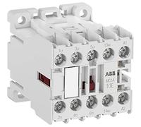 Mini contactor, modelo MC1A301AT1, 3 contactos principales NO y 1 contacto auxiliar NC, 24V 50/60Hz, color blanco, 5,6 x 4,5 x 4,8 centímetros (referencia: 1SAL102638R9901)