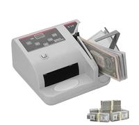 Mini contador de dinero portátil, contador de billetes con indicaciones de sonido, cuenta hasta 999 billetes, 600 unidades/min, detección de falsificaciones para monedas en todo el mundo