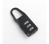 Mini contraseña de aleación de Zinc, candado pequeño for bolsa de equipaje, candado con contraseña for gabinete, candado con contraseña de Color, candado pequeño de 55x21x8mm, 1 Uds.(Black)