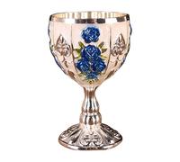 Mini Copa Cáliz,Mini Copa Cáliz - Taza de proxeneta elegante con patrón de flores en relieve retro de aleación de zinc de 30 ml | retro para el hogar, bar, boda, copa de regalo, copa de vino pequeña p