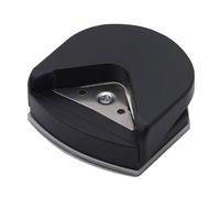 Mini cortador de bordes de papel - rápidamente esquinas laminadas afiladas, estabilidad base antideslizante, triple punzón de 3 vías + capacidad de corte de 2 mm, interior reforzado de acero