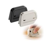 Mini cortador de cajas magnético autorretráctil - Navaja multiusos de seguridad, abrelatas apto para refrigerador, color blanco y negro