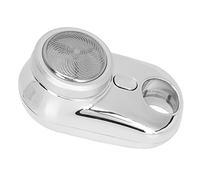 Mini Cortadora de Barba Portátil, Pantalla de Visualización 3W USB Recargable Eléctrica Cortadora de Barba IPX7 para Coche (Plata)