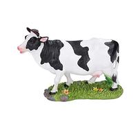 Mini Cow Figurines, Resin Realistic Cow Statue Garden Ornament Miniature Desktop Figurine Garden Decoration For Home Desktop