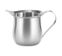 Mini Creamer Jug - Leche multifunción y jarra de salsa | Lanzador de crema de acero inoxidable con jeringa de vertido | Pequeño soporte de espuma de leche con mango para café, especias y de cocina