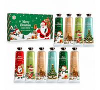 Mini Crema de Manos Hidratante con Fragancias Frutales, Cofre Regalo Navideño para Mujer y Hombre, Cuidado Diario de Manos con Tamaño Portátil 30g