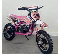Mini Cross 49cc HS49, Gasolina Mezcla, Rosa, para niños + 5 años