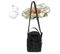 Mini Cross Body Bag, Small Passport Holder Satchel, Portable Phone Wallet Pouch Organizer, 1 Piece, for Men, Women, Workout, Vacation, Commuting, Outdoor, Travel Use, Negro , Se référer au descriptif