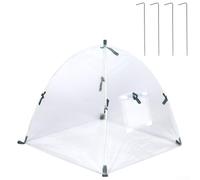 Mini cubierta de invernadero al aire libre 60 x 60 x 60 cm, tienda de protección de plantas de plástico con escudo transparente contra heladas para clima frío de invierno, plantas en maceta, verduras