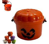 Mini Cubo De Nostalgia De Halloween,PequeñA Escultura De Calabaza Impresa,Figuras De Cubo De Boo Mini Espeluznantes,Decoraciones De Amigos De Boo De Calabaza,Regalos De Truco O Trato Para Halloween.,F