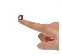 Mini Cubo de Velocidad, TaoLeLe 1cm 3x3 Speed Cube Tiny Magic Cube El Rompecabezas más Pequeño del Mundo Cubo de Rotación Suave Rompecabezas Juegos de Viaje