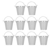 Mini Cubos de Metal para Plantas, Pequeño Cubo de Hierro para Jardinería Pequeñas Macetas Jardineras Cubos Colgantes Macetas Cubos de Hielo para Plantas Suculentas Fiesta 4,4 x 5,5 cm(#3)