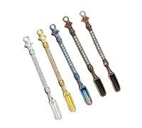 Mini cucharas de 5 piezas, mini cucharas de polvo de aleación de zinc, mini cuchara, pequeña cuchara de esqueleto con diamante, para medicina, especias, arena, sales, suministros de cocina