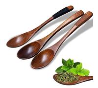 Mini Cucharas de Madera para Miel, 3 Piezas - Cucharas Soperas Pequeñas para Té, Café, Condimento de Azúcar - Vajilla Ecológica