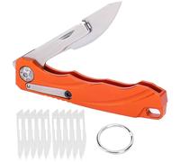 Mini Cuchillo Plegable con Cuchillas, Cuchillo de Bolsillo Portátil de Repuesto Multifuncional para Acampar al Aire Libre, Caza, Cuchillo de Caza para Senderismo y Camping, Regalo para Hombres, papá