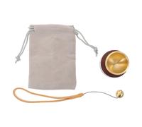 Mini Cuenco Sonoro de Meditación en Metal Dorado, Estilo Elegante