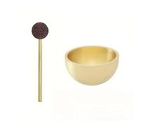Mini cuenco tibetano de cobre, herramienta de relajación de metal con sonido, adornos únicos, difusor de aceite esencial portátil