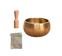 Mini cuenco tibetano de latón hecho a mano para meditación y yoga, para sanación con sonido, alivio
