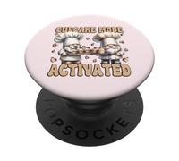 Mini Cupcake GNOME For Women and Girls Who Loves Baking PopSockets PopGrip Adhesivo
