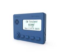 Mini CW Trainer - Entrenador de código Morse con Pantalla, código Moore Simo Gales de Onda Corta, Llave de telégrafo, Llave de Coche, Radio CW para práctica de telégrafo con Cable de Carga (Azul)