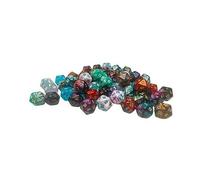 Mini Dados Surtidos n.º 2 con números D20 de 10 mm, Paquete de 50 Chessex