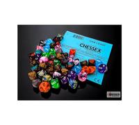 Mini dados surtidos n.º 3 con números D10 de 10 mm, paquete de 50 unidades