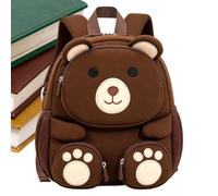 Mini Daycare Kids' Bear Backpack with Adjustable Mesh Shoulder Straps | Adjustable Mesh Shoulder Straps and Breathable Back Panel, Mini Daycare Backpack for Kindergarten, Travel and Outdoor
