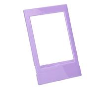 Mini de Escritorio Marco de Fotos de Soporte de Retroceso Ligero único Pantalla Azul Color Rosa Morado Verde Amarillo 1pcs Soporte de Imagen (Non-Mark Purple)