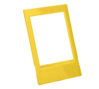 Mini de Escritorio Marco de Fotos de Soporte de Retroceso Ligero único Pantalla Azul Color Rosa Morado Verde Amarillo 1pcs Soporte de Imagen (Non-Label Yellow)