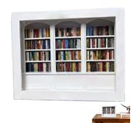 Mini decoración de estantería, juguete sensorial para la ansiedad, compañero calmante de casa de simulación, accesorio de madera para escritorio, mesita de noche, armario, sala de estudio