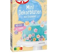 Mini Dekorblüten - Mini fleurs décoratives - Pour délicieux gâteaux, pains et dessert maison pour des recettes gourmandes - Compatible avec oetker - 40 g