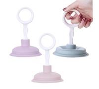 Mini desatascador, desatascador de fregadero pequeño de succión fuerte de 3 piezas, fregadero de cocina de plástico con asa para una fácil extracción del drenaje en la cocina y el baño