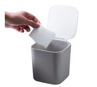 Mini Desk Trash Can - Desktop Trash Can With Lid | Waste Storage | Diseño compacto, Modern Countertop Garbage Bin, Space Saving, Perfect For Office Living Room Bedside Car Home Kitchen Bathroo