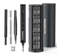 Mini Destornillador Eléctrico Precisión 78 en 1, 72 puntas magnéticas S2, 5 velocidades Torsión, LED Pantalla, Destornillador Electrico Pequeño Magnético Para Ordenador Portátil, Gafas, Relojes