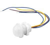 Mini detector de movimiento interruptor de luz 110-220V sensor PIR temporizador de detección inteligente detector de inducción infrarrojo ajustable para plafón LED de banda (B) Durabilidad