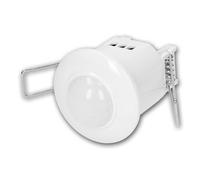 Mini Detector de Presencia IR OR-CR-283: Detector de Movimiento de 360° con Sensor PIR para Montaje en Techo, Alcance de 6 m, Ajustable, empotrable, Color Blanco