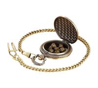 Mini Dice Set - Dragon Pattern Gear Pocket Watch | 7 Metal Dice Set with Mini Pocket Watch Box Zinc Alloy | Role Playing Board Game Accessories | Portable Dices RPG Gamıng Collection Gift