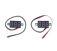 Mini Digital DC Voltmeter 0-30V | High Accuracy LED Display Voltage Tester | Reverse Polarity Protection for DIY Electronics/Automotive/Solar Projects | 3 Wire, 0.36 Inch,