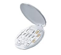 Mini Digital Gadgets Storage Box, Electronic Cord Organizer Travel Case, Electronic Accessories Bag, Digital Gadget Organizer Case, Travel Electronics Accessories Bag (White)