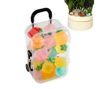 Mini Diminutas Frutas Resinosas 20 Piezas de Figuras de Frutas de Resina | Accesorios para Jardín de para Niños y Niñas Hogar Apartamento Manualidades DIY Casa de Muñecas Jardín de Acua