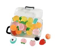 Mini Diminutas Frutas Resinosas 20 Piezas de Figuras de Frutas de Resina | Accesorios para Jardín de Para Niños Niñas Hogar Apartamento Casa De Muñecas Jardín De Acuario