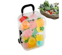 Mini Diminutas Frutas Resinosas 20 Piezas de Figuras de Frutas de Resina | Decoraciones Mini para Casa de Muñecas para Niños y Niñas Hogar Apartamento Manualidades DIY Casa de Muñecas J