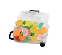 Mini Diminutas Frutas Resinosas 20 Piezas de Frutas de Resina Luminosas con | Figuras en miniatura para casa de muñecas Para Niños Niñas Hogar Apartamento Casa De Muñecas Jardín De Acuario