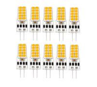 Mini dimmable G4 LED silicone crystal bulb AC/DC 12V-24V 3w 5w 2835 SMD heating and cooling neutral white replacement halogen lamp 5W-10PCS Natural