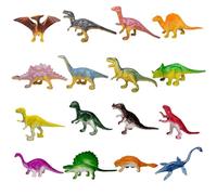Mini Dinosauri Giocattolo, 16 PCS Mini Dinosauro in Plastica, Mini Animali Figure, Piccole Figure di Dinosauro, Figurine Animaux, Mini Dinosauri Giocattoli, Grandi Giocattoli da Festa per Bambini (D)