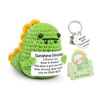 Mini Dinosaurio Positiva Divertida Muñeca,Juguetes Peluche Muñeca Punto Lindo Pocket Hug Muñeca de Lana Adornos Positivos para el Hogar Regalo Divertidos para Mujeres Hombres Novia Novio Amigo Familia