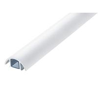 Mini diseño aluminio altavoz Cable Canal En Color Blanco Mate - 30 mm de ancho ALUNOVO, aluminio, blanco mate, Longitud: 140 cm