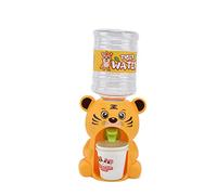 Mini dispensador de Agua, Fuente para Beber Realista en Miniatura con Forma de Animal de simulación con 2 Tazas, Accesorios para casa de muñecas, Regalo para niños y niñas (Tigre Lindo Grande)