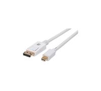 Mini DisplayPort 1.2 4K60Hz MiniDP-DP M/M 2m Cable Blanco 324748