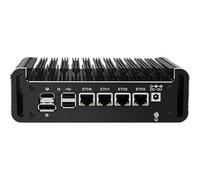 Mini dispositivo de firewall de escritorio, 4 I226 2.5G LAN, mini PC Celeron J6413, dispositivo de micro enrutador para funcionario doméstico, DDR4 M.2 NVMe (PCIe3.0x2), pantalla HD/DP/tipo C, 2